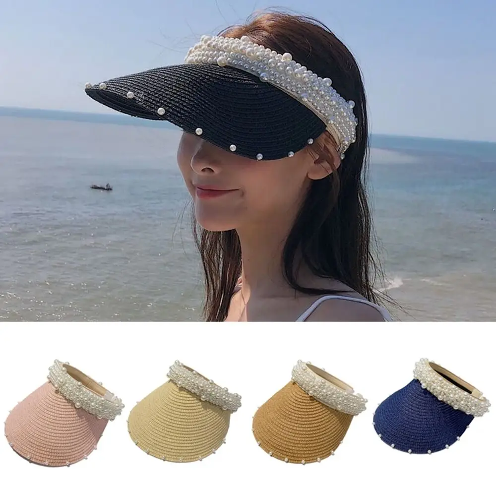 

Outdoor Summer Travel Women Accessories Empty Top Sun Visor Hat UV Protection Sunscreen Hat Casual Cap