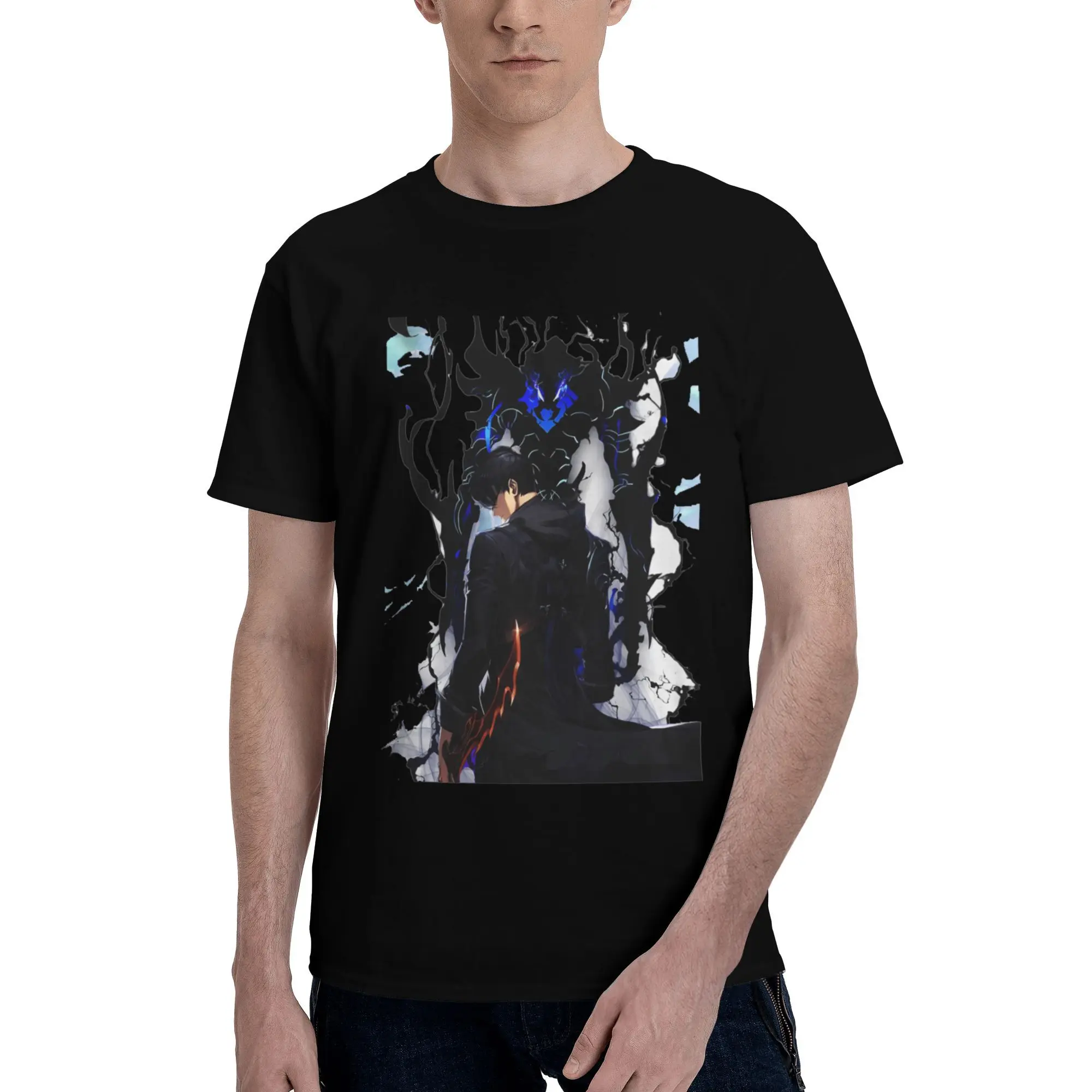 Мужские футболки Solo Leveling хлопок