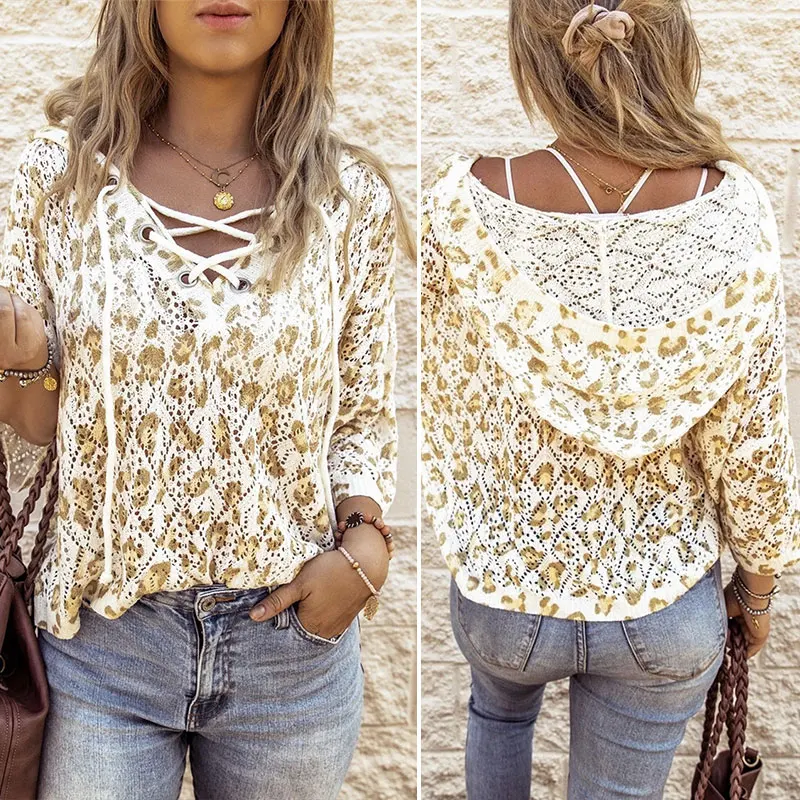 

Женские свитера с принтом горчичного желтого цвета на осень/зиму, пуловер с длинным рукавом и капюшоном, свитер с вырезом на бретелях, пулов...