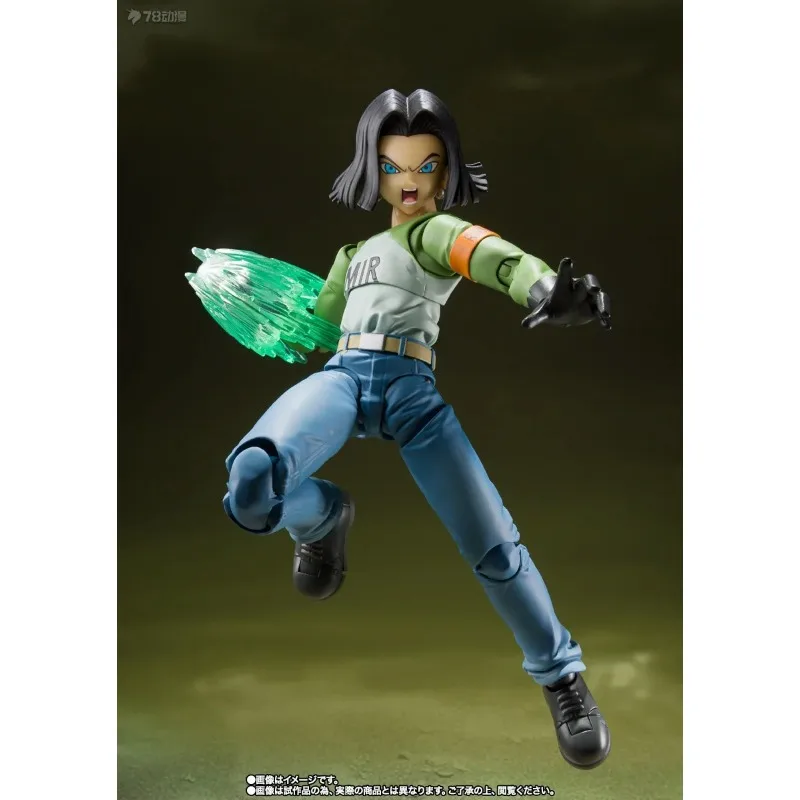 Фото В наличии: Коллекционная фигурка Bandai S.H.Figuarts Dragon Ball Super Android 17 18 -UNIVERSE SURVIVAL SAGA- (Аниме, модель, игрушка) №4