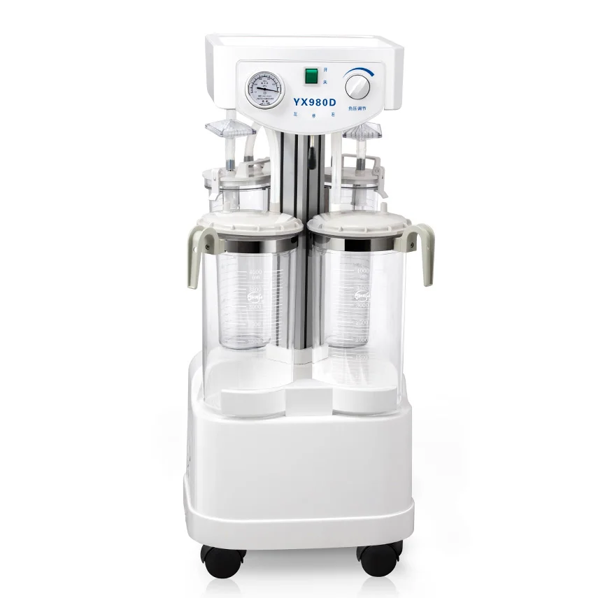 

YX980D Medical Mobile Aspirator Apparatus Vacuum Electric Suction Machine