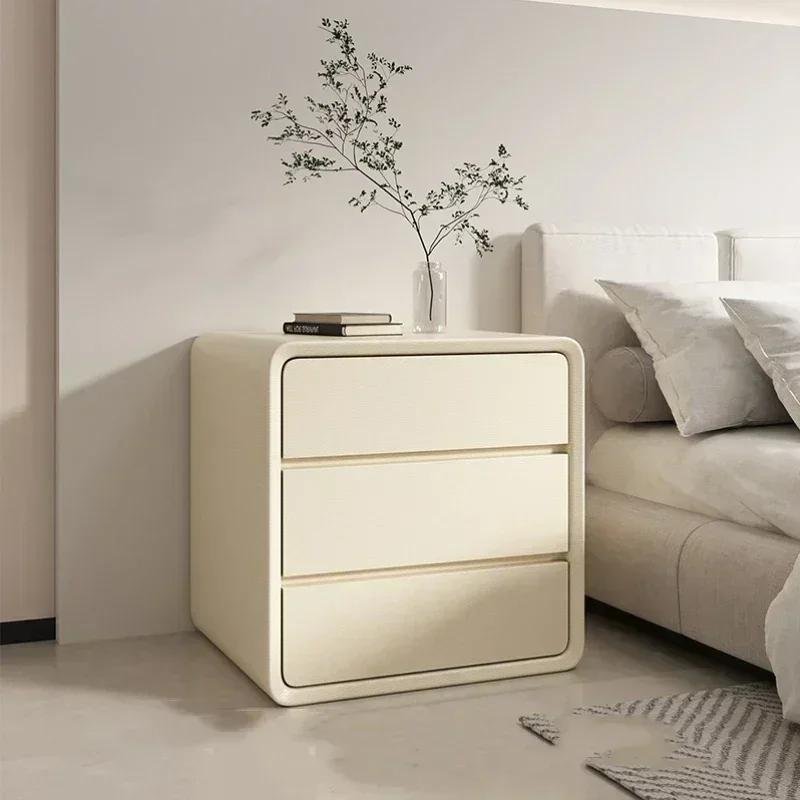 Фото Moderner Nachttisch für denezione воздушно, luxuri Restaes Schlafzimmer, cremefarbener Wind, gut aussehender Nachttisch №2