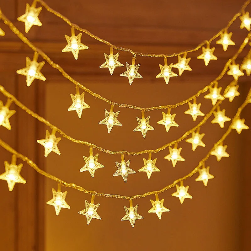 

СВЕТОДИОДНАЯ Гирлянда со звездами, 1,5 м, 3 м/6 м, USB, Рождественская гирлянда, украшение для гостиной, свадьбы, вечеринки, гирлянда-занавеска, сказочные лампы для дома