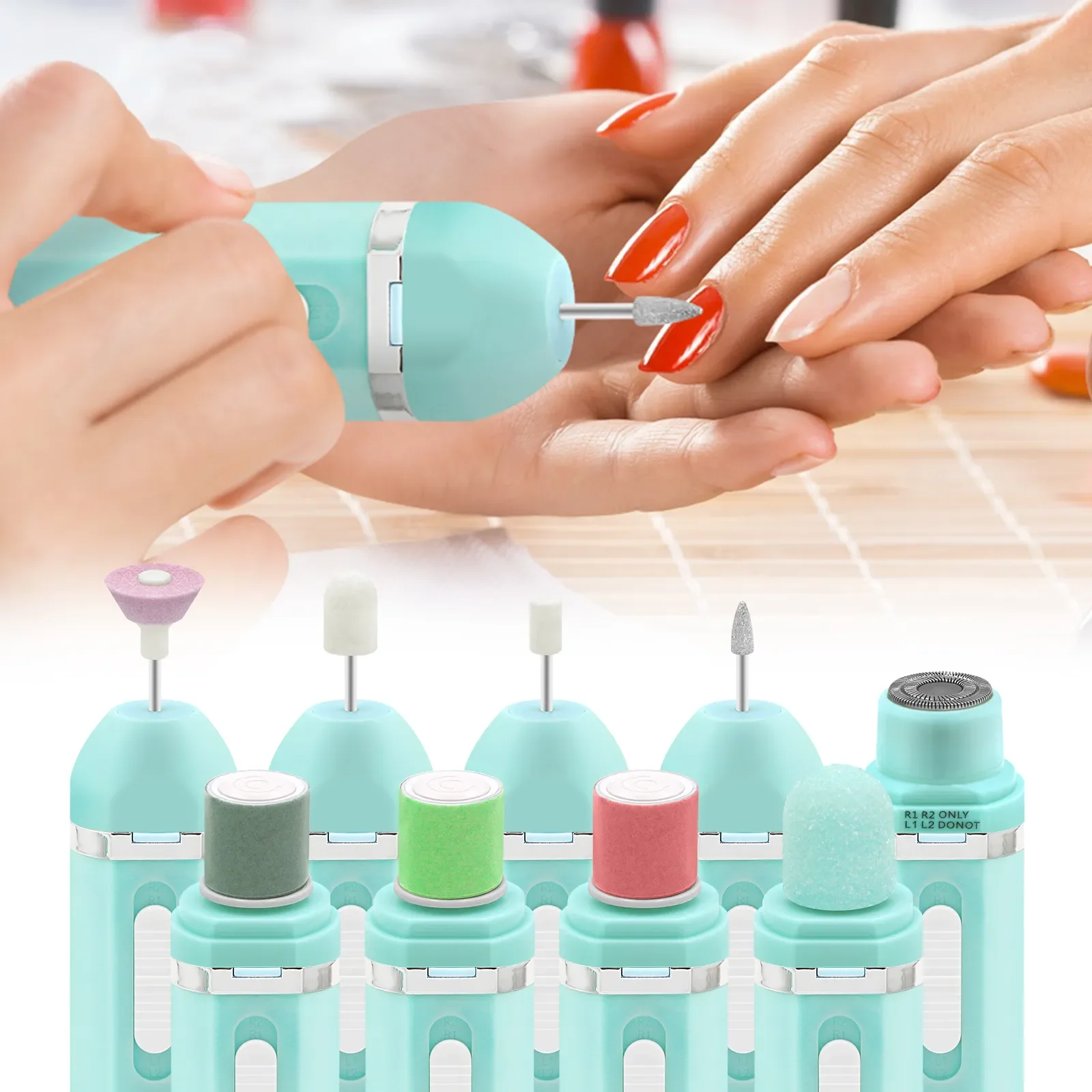 

NEW2023 9 in 1 Nail Drill Machine Nail File Nail Drill Kit for Acrylic Nails Professional Nail filer