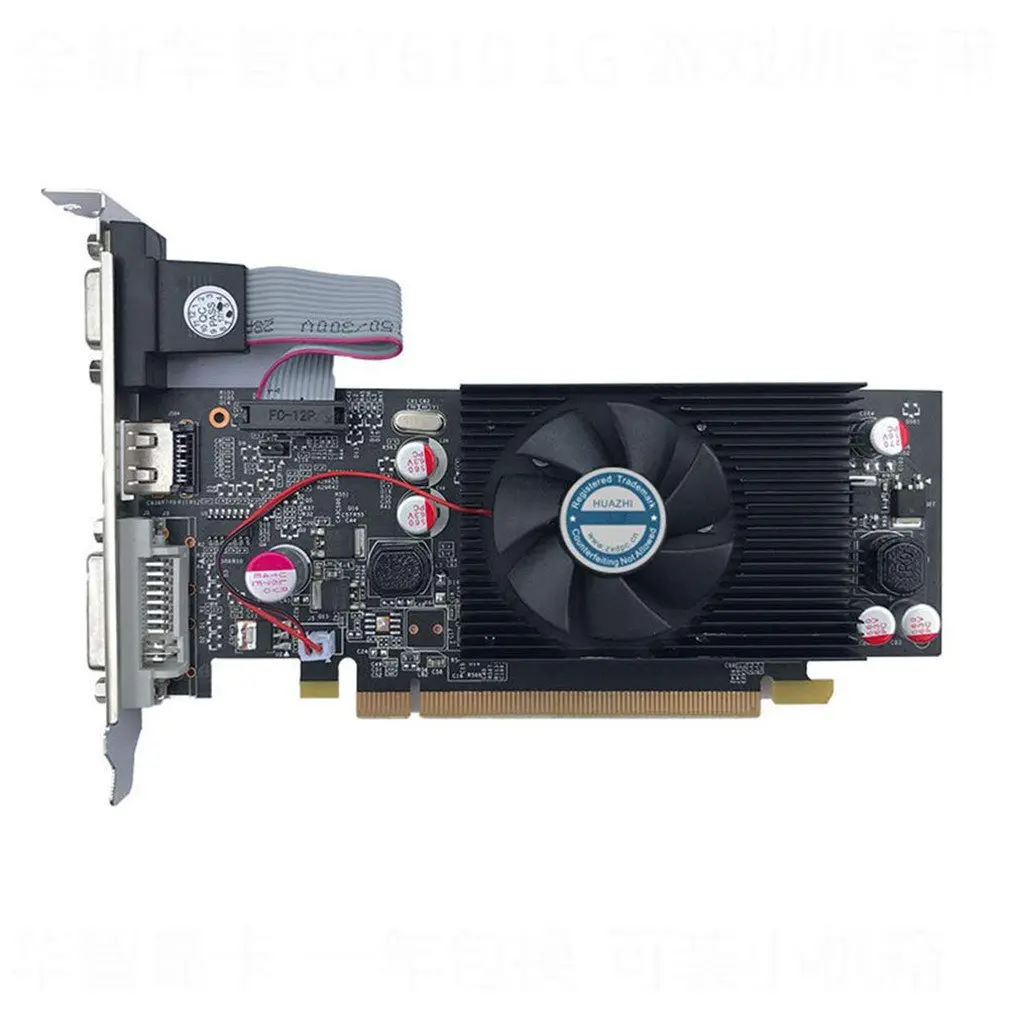 

Графические карты для ПК и LP чехол HD6450 1 ГБ DDR3, графическая видеокарта, высококлассная игровая графическая карта GT610