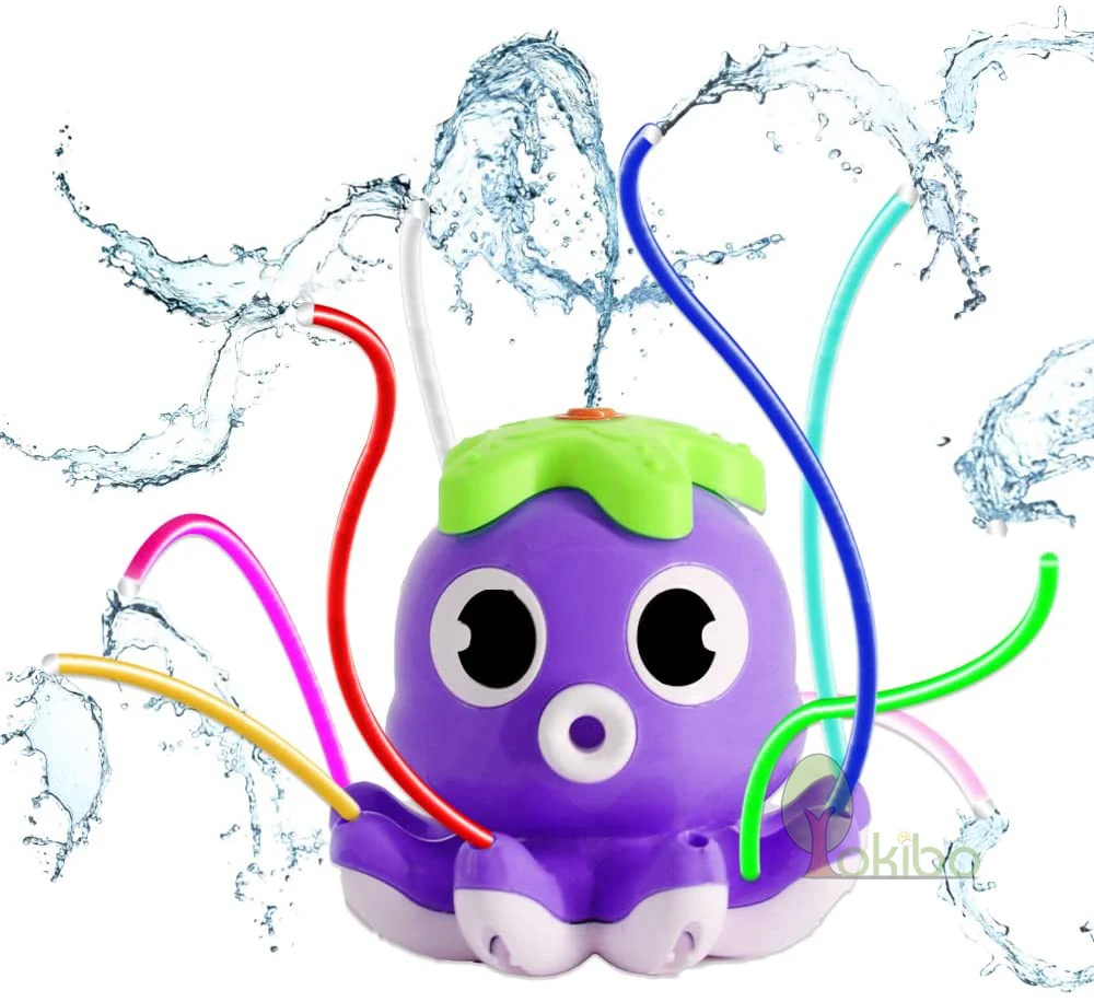 

Baby Bath Toys Spray Water Shower Bathing Toys for Kids Backyard Spinning Sprinkler Octopus Toy Bathtub Toy Swimming Pool Toys