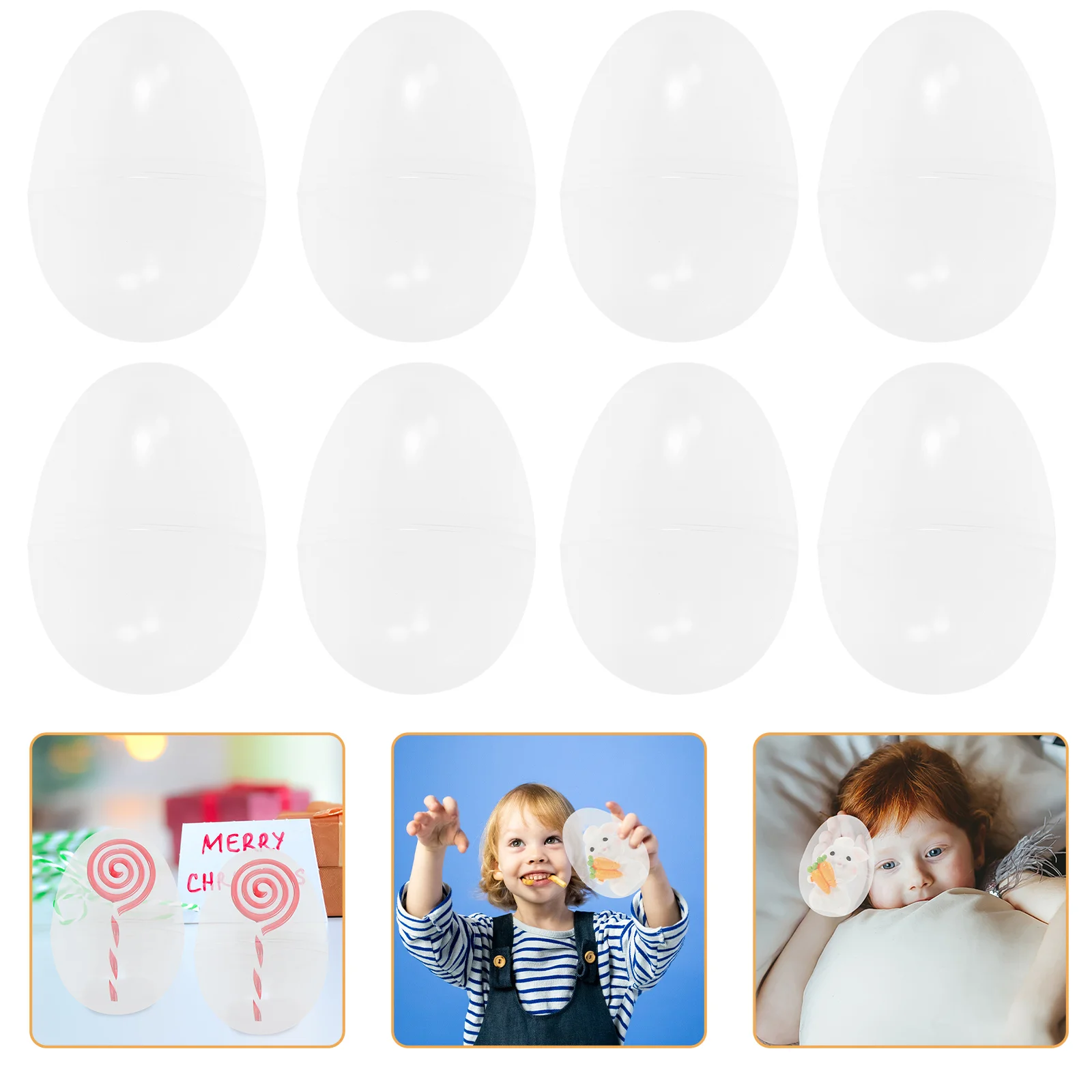 

Egg Machine Fillable Balls Plastic Decor Empty Vending Game Eggs Eggshell Filler Clear Toy
