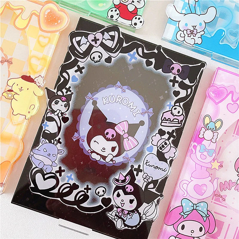Фото Мультяшная фоторамка Sanrio Kuromi My Melody Cinnamoroll Pochacco, акриловая фоторамка Pom Pom Purin, украшение для рабочего стола №2