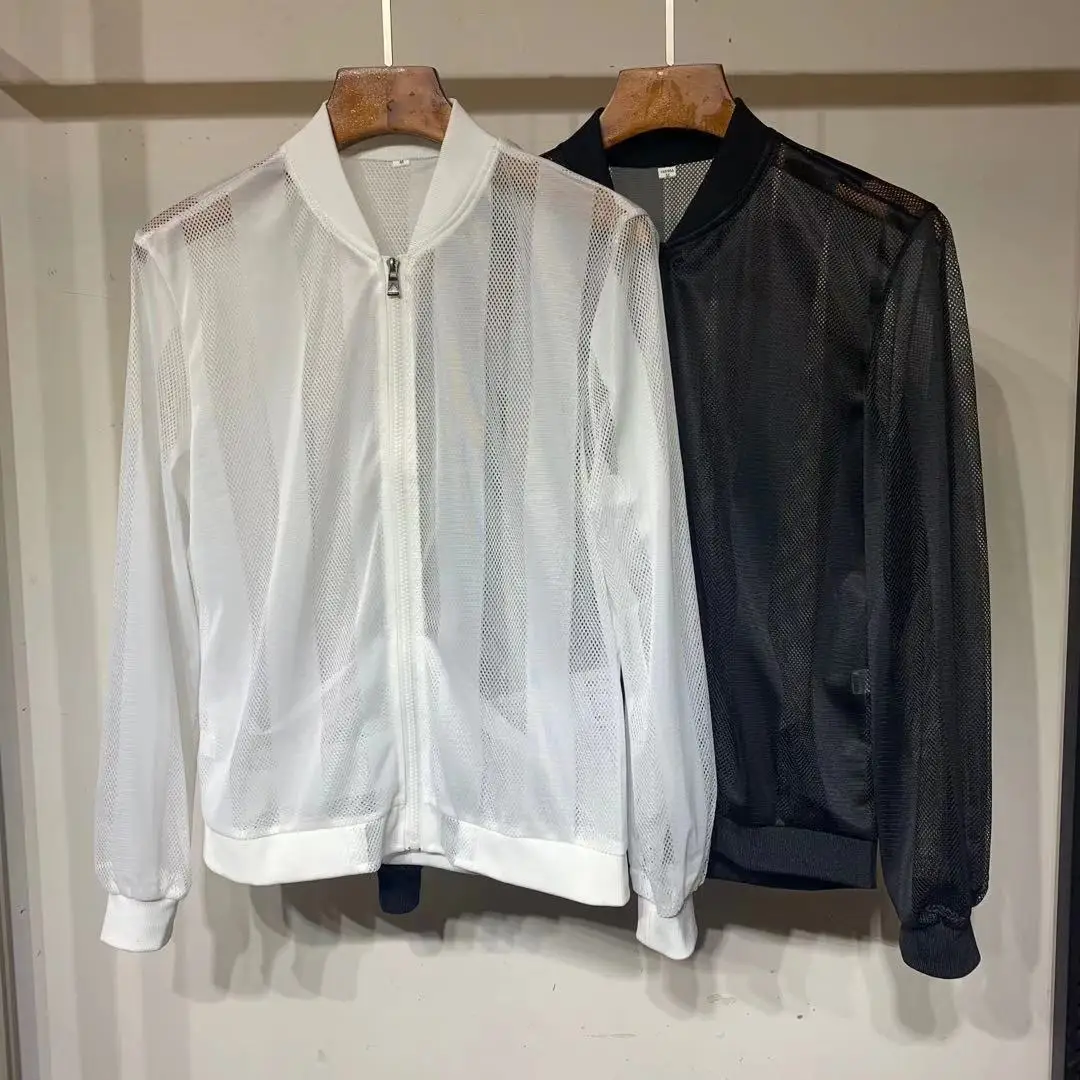 Мужская солнцезащитная одежда новая летняя модная ультратонкая дышащая верхняя