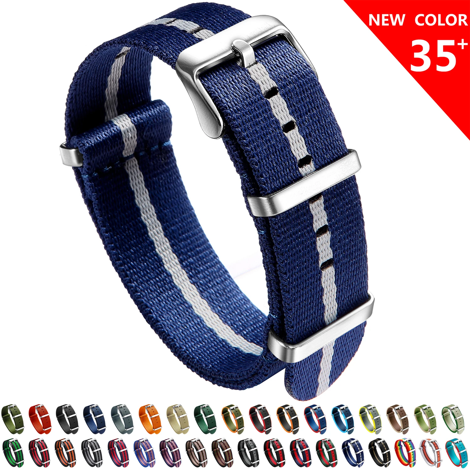 

Nylon Watch Band 20mm 22mm Comfortable Watch Straps Loop Military Washable Blet for Men Watchbands