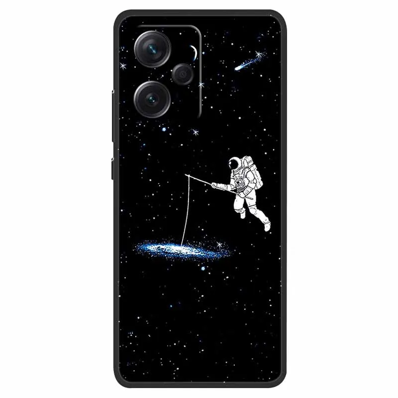 Чехол-накладка для телефона из мягкого ТПУ с рисунком астронавта