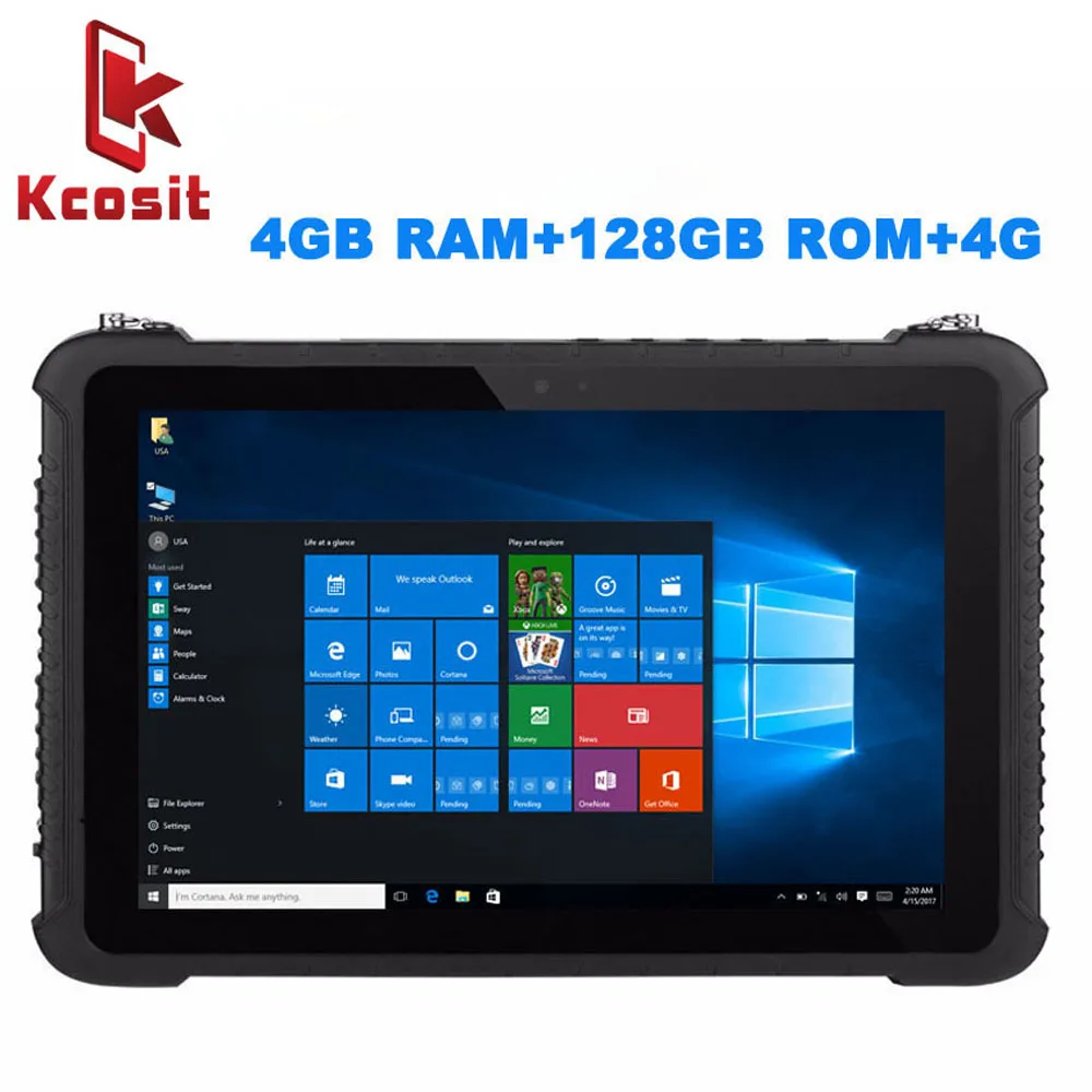 

Original Industrial Rugged Tablet PC Windows 10 Waterproof 10.1" Intel kabylake-Y Core 4GB RAM 128GB SSD GPS 4G LTE RS232 RJ45