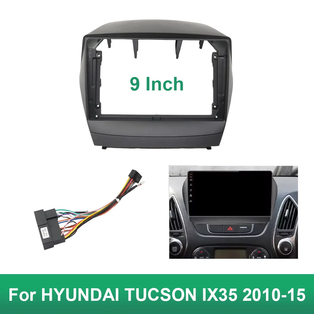 9-дюймовая автомобильная панель радиоприемника DVD-панель комплект для установки