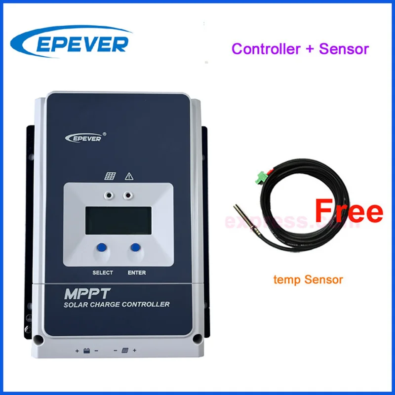 

EPEVER Solar Charger Controller 50A 60A 80A 100A VOC 150V 200V with USB Sensor MT50