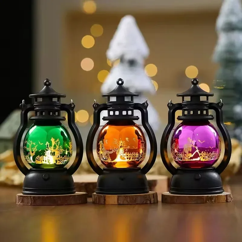 Портативная Лампа В Форме Тыквы Декоративный Светильник На Хэллоуин Светящаяся