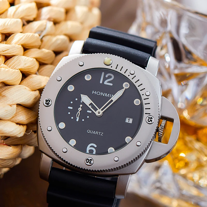 

2022 new honmin genuine fashion business brand series style sports two needle quartz watch
