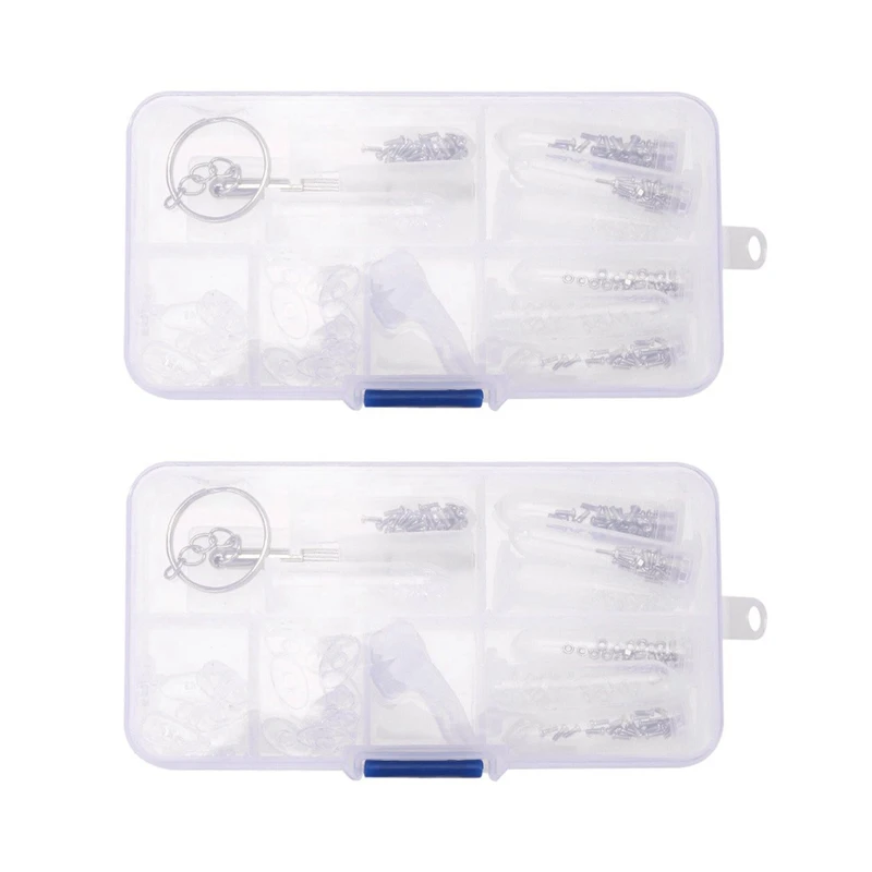 

Набор для ремонта оптических очков, комплект из 2 предметов для ремонта очков, винтов, солнцезащитных очков, гаек, носоупоров