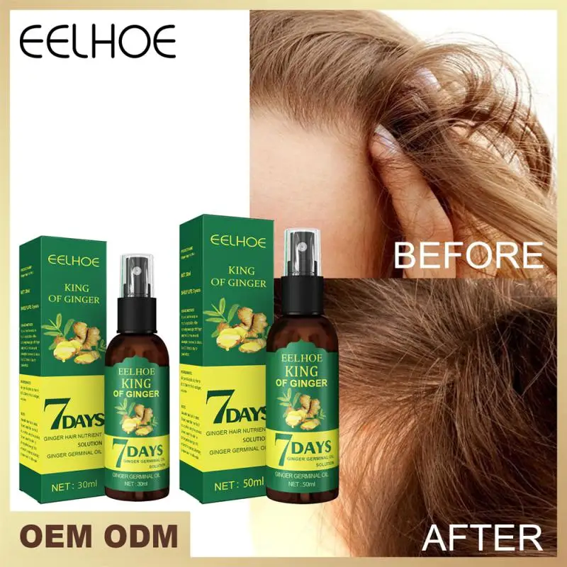 

Eelhoe Ginger Hair Growth Spray Tough Hair Massage Scalp Dense Hair Firming Hair Loss Prevention Repair Nourishing Liquid