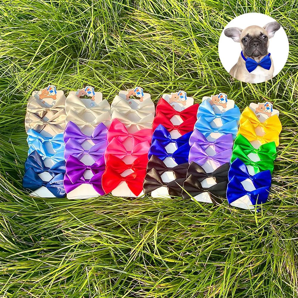 

Однотонный телефон, классический стиль, товары для щенков, милый бант для ухода за маленькими собаками, галстук-бабочка