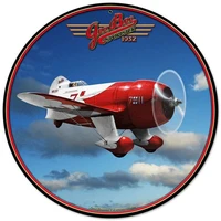 gee bee racer round metal tin sign bar cafe home garage wall decoration 12 inch home decoration wall farmhouse home decor