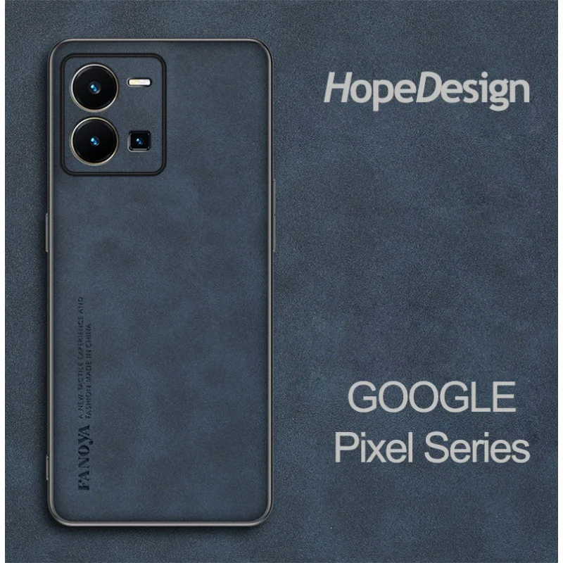 

For Google Pixel 7 Pro 5G Case Sheepskin Leather Soft TPU Frame Phone Cover Googe Pixel 7Pro Pixel7 Pro Camera Protection Fundas