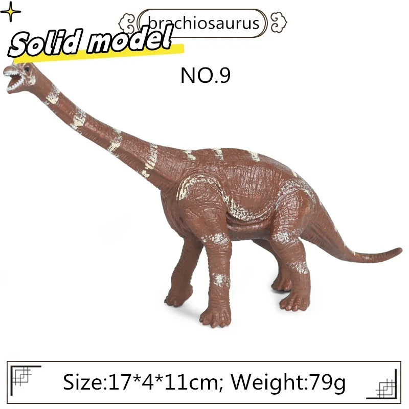 Мини-динозавр Юрского периода экшн-кукла имитация твердого ретро брахиозавра