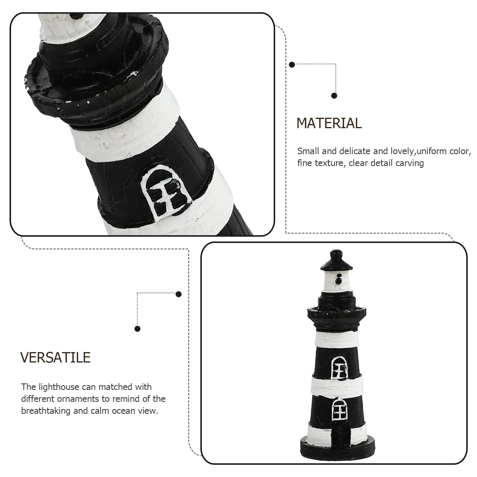 Смола Маяк Орнамент Мини Морской Тематический Домашний Декор Игрушечные