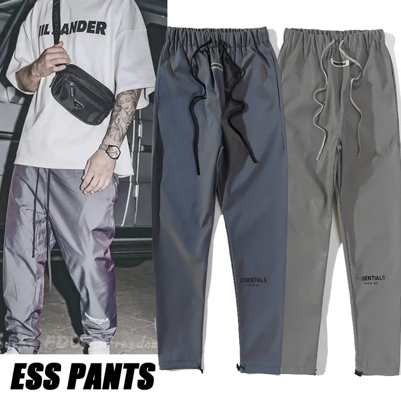 

2022 fashion brand FOG 3M reflective bright windbreaker men's streetwear trousers pencil pants casual pants