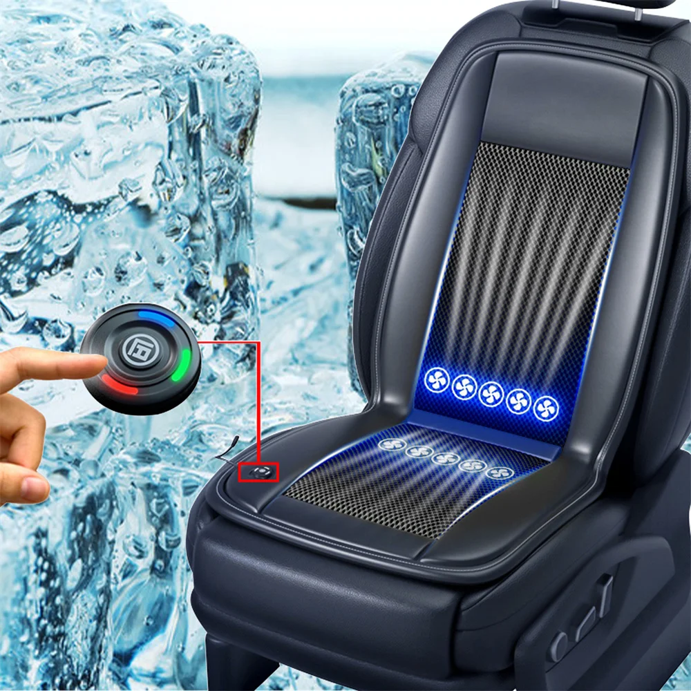 

Cooling Car Seat Cushion Air Ventilated Cooling Seat Cover Temperature Breathable Seat Covers Home Office Chair Cushion Cover