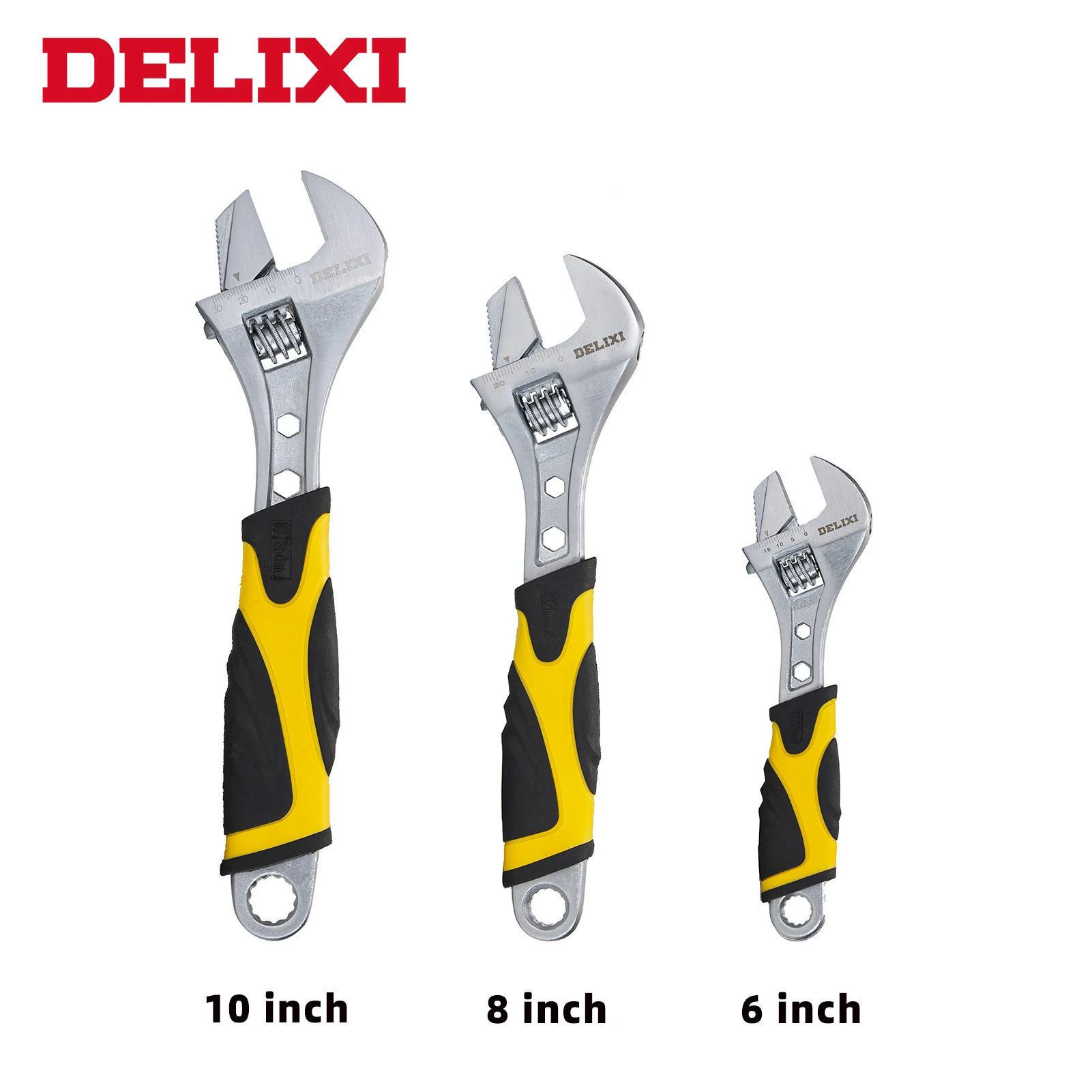 

DELIXI Multi-function Adjustable Wrench Carbon Steel Hand Repair Tool for Bicycle Motorcycle Car Water Pipe Screw Bathroom