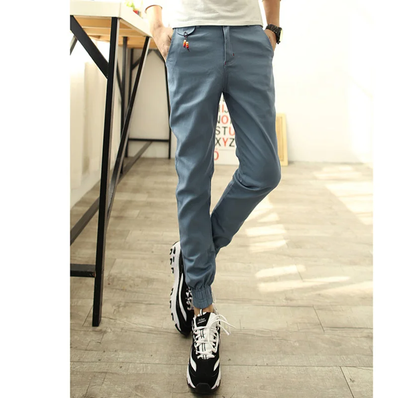 NEW 2022 Spring Summer Spring Joker Men Casual Pants Leg Beam Feet Pants Harem Pants Men\'s Trousers Pantalon Homme