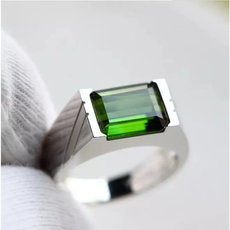 

European and American style inlaid emerald ring fashion exquisite women's hand jewelry