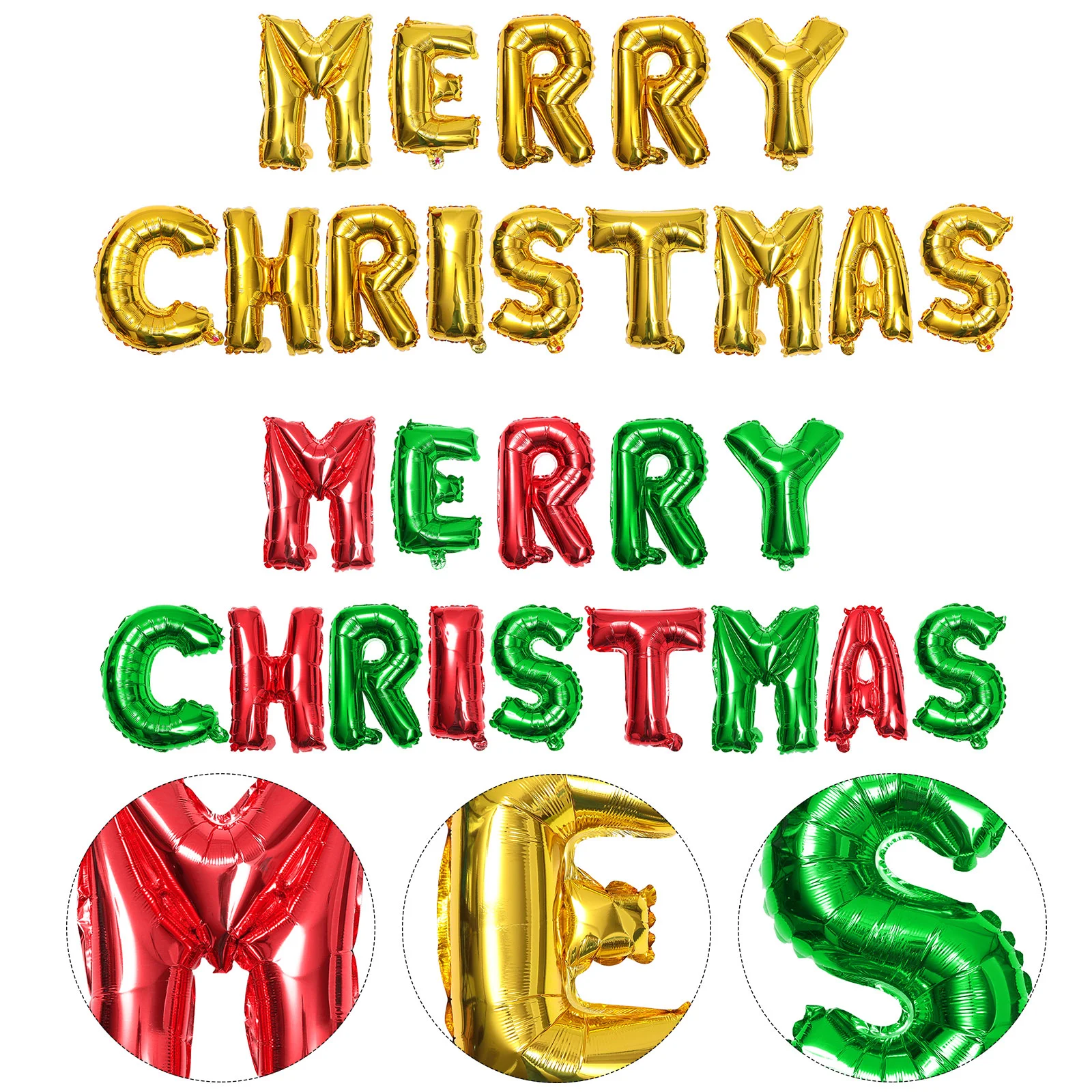 

Christmas Merry Decorations Balloon Partydiy Banners Eve Props Supplies Photo Booth Alphabet Bunting Aluminum Hangingfilm