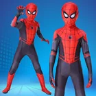 Высококачественный костюм Человека-паука, маскарадный костюм для взрослых и детей, костюм на Хэллоуин для мужчин, красный, черный, Человек-паук, спандекс, 3D косплей одежда