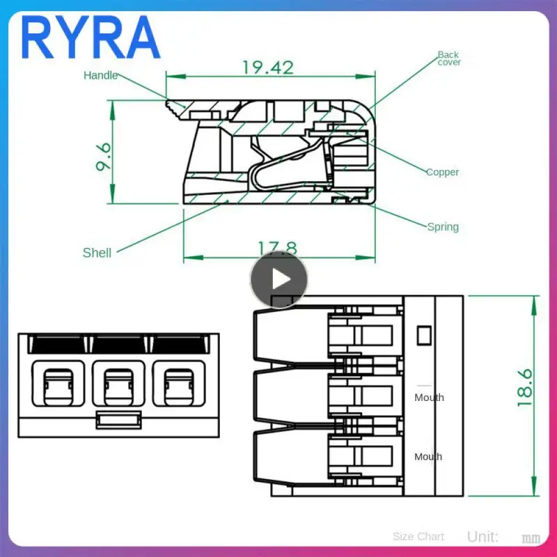 

Box Wire Connector Packaged In A Whole Box Spring Type Wire Connector New Terminal Blocks Reused