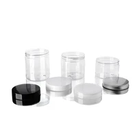 30506080100120150ml 20pcs empty plastic clear cosmetic jars makeup container clear jar face cream sample pot container