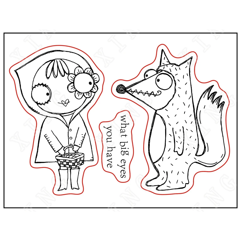 

Wolf Dog Stamps and Dies New Arrival 2022 Scrapbook Diary Decoration Stencil Embossing Template Diy Paper Greeting Card Handmade