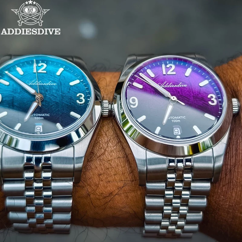 Фото Новые автоматические механические часы ADDIESDIVE AD2547, лучшие брендовые мужские наручные часы с сапфировым стеклом, светящиеся, водонепроницаемые до 100 м, спортивные часы №1