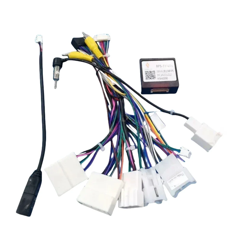 Автомобильный 16-контактный жгут проводов Android адаптер кабеля питания с Canbus для