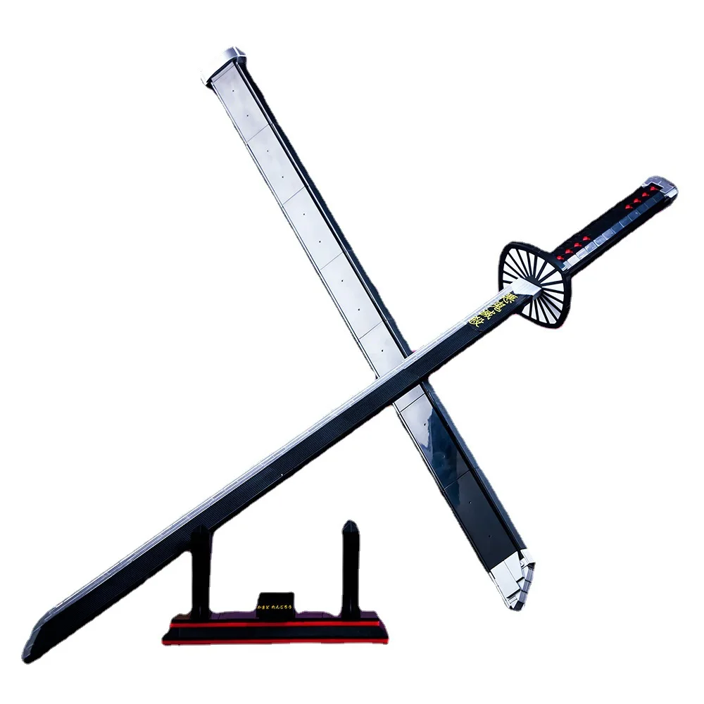 

Ручное оружие из аниме-персонажа камадо танджиро, кирпичи из меча ничирина, игрушки, строительные блоки, Сборная модель, совместимая с LEGO