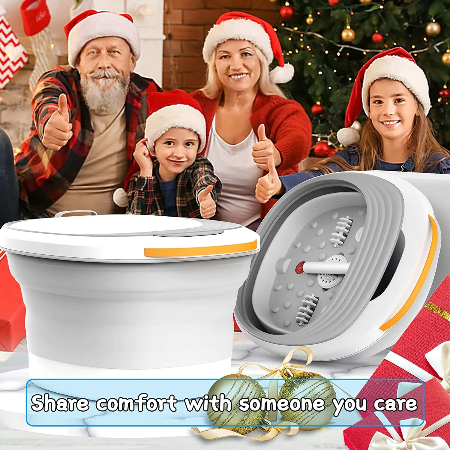 Мини-массажер для ног с цифровым подогревом легкое управление