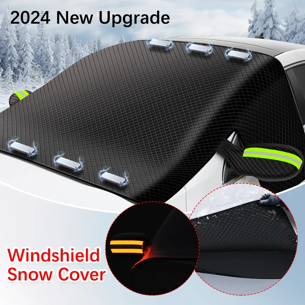 Универсальный автомобильный снежный чехол зимнее лобовое стекло солнцезащитный