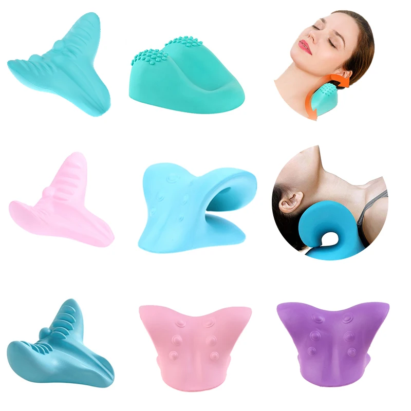 

Выпрямитель для шеи и плеч, Массажная подушка для облегчения боли, для выравнивания шейного отдела позвоночника, хиропрактика