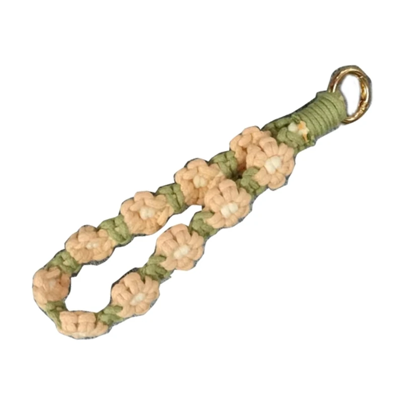 

Flower Braided Fob Strap Bohemian Keychain Easter Gifts Irish Holiday Gifts
