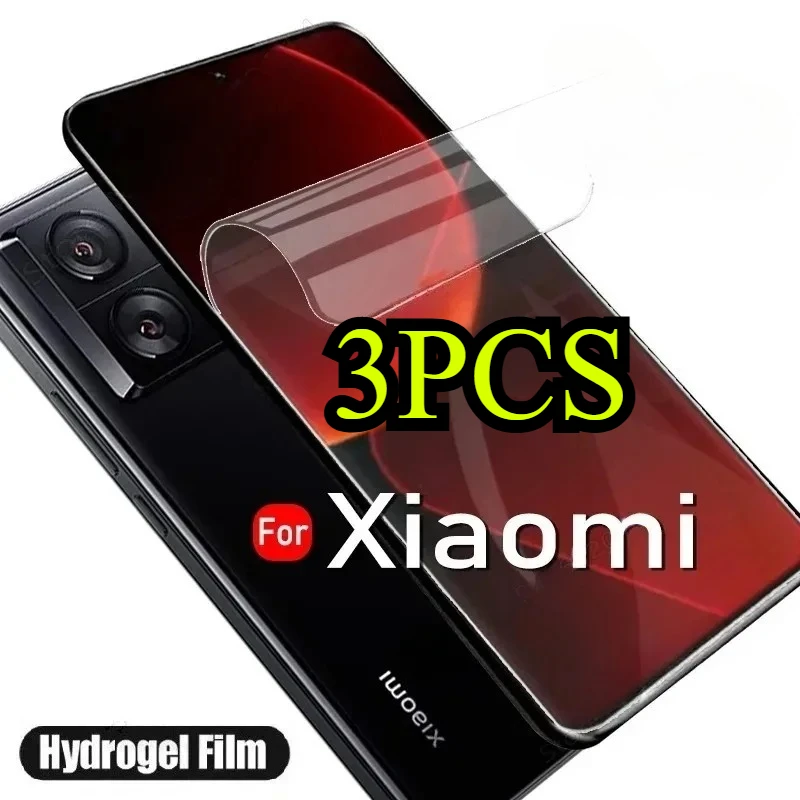 Фото 3 шт. гидрогелевая пленка для Xiaomi Redmi Note 13 14 12 11 10 9 8 Pro Plus Защитная пленка для экрана Xiaomi 12S 11S 10S 9T 8T Мягкая пленка №1