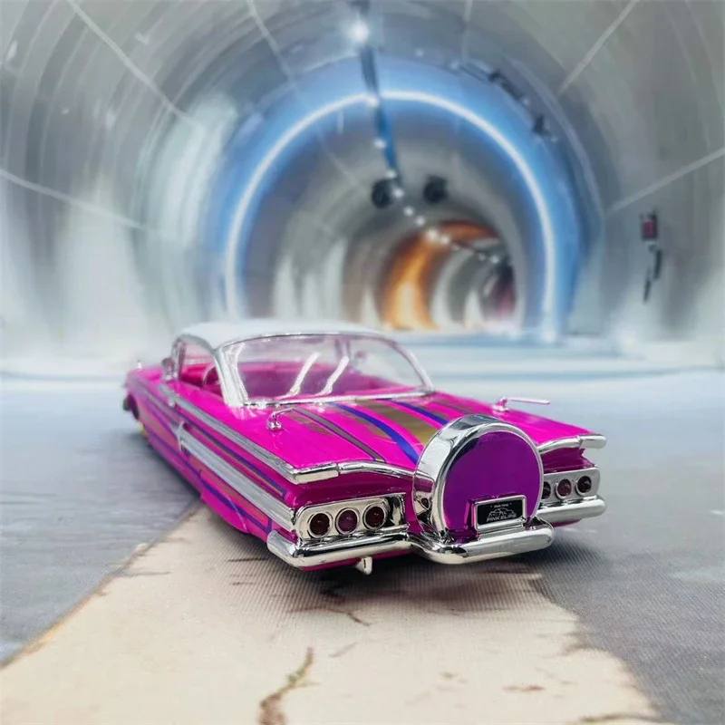 Фото Модель автомобиля Jada Chevrolet Impala 1/24, ретро-классика, из сплава, для детской коллекции, подарок №5