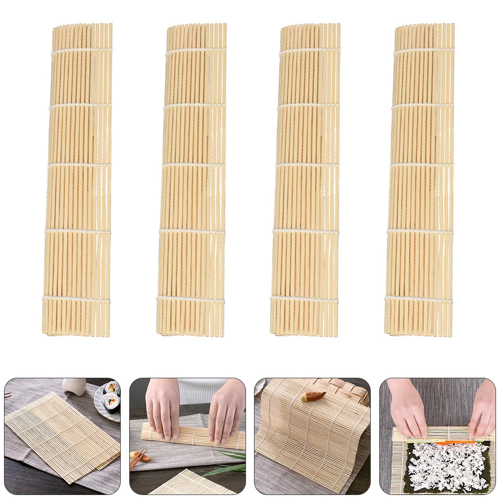 

Sushi Mat Kit Roller Bamboo Rolling Making Diy Homemade Rice Matt Japanese Gadget Starter Roll Mats Tool Easy Chopsticks Maker