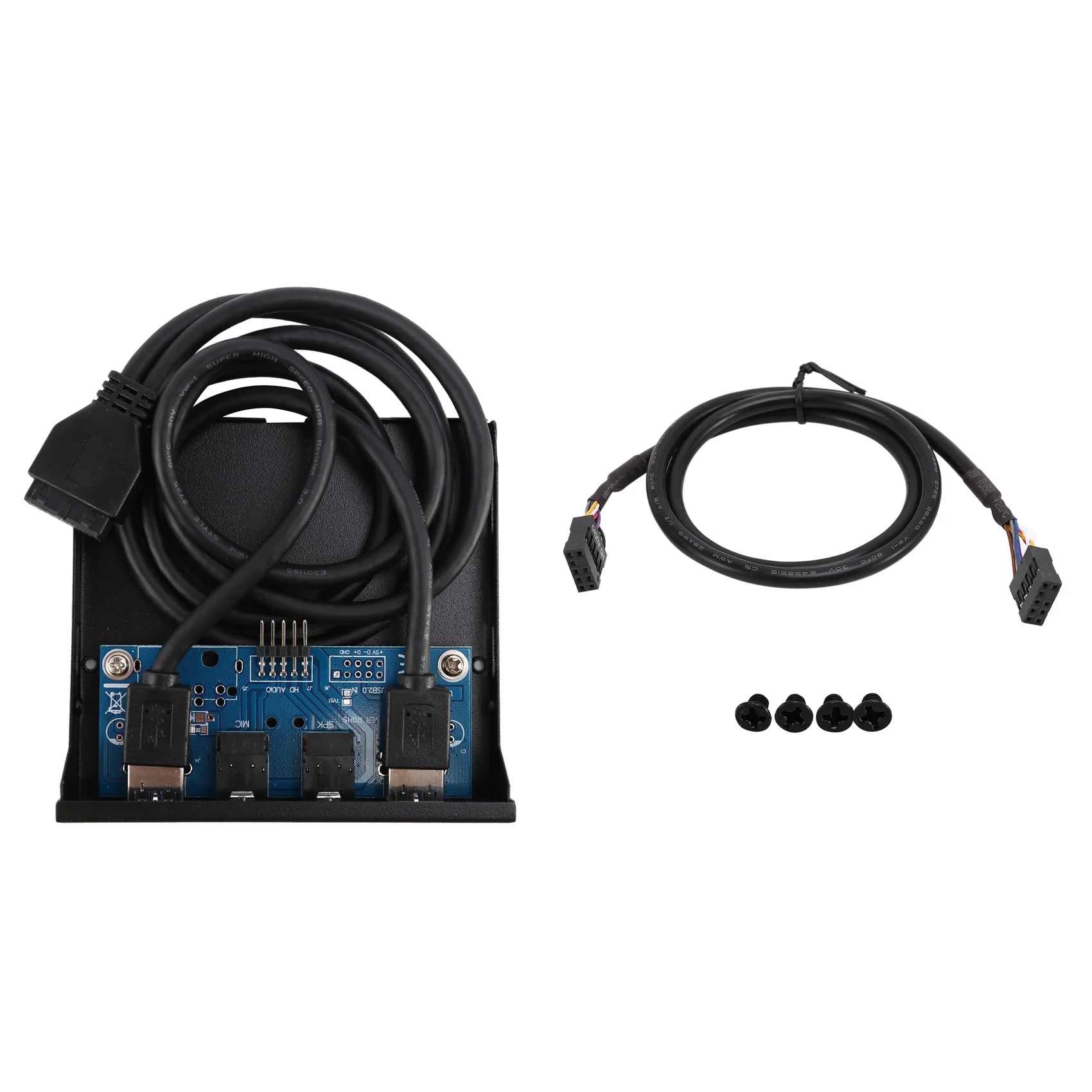 

2 шт./комплект, передняя панель привода с 2-мя USB-портами 3,5 A + HD аудио на 20-контактный разъем