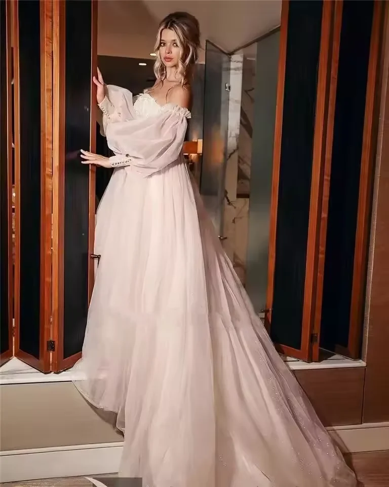 Элегантное свадебное платье в форме сердца сверкающее трапециевидной формы со