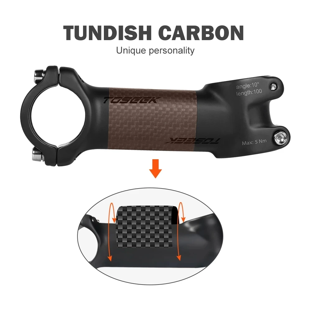 Вынос руля велосипеда TOSEEK ZF-ONE 31 8 мм угол подъема 10 или 17 градусов 60/70/80/90/100/110 для